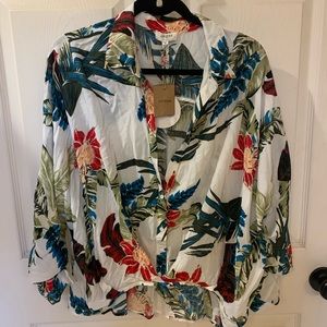 Tropical Umgee blouse size medium